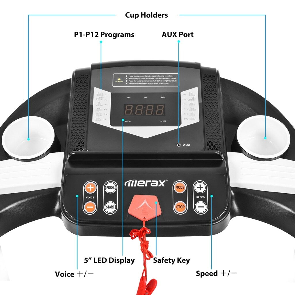 Folding Electric Treadmill Motorized Running Machine