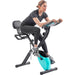 Folding Exercise Bike Fitness Upright and Recumbent X Bike - Recumbent Dimensions 30.7'' x 19.7'' x 42.3''