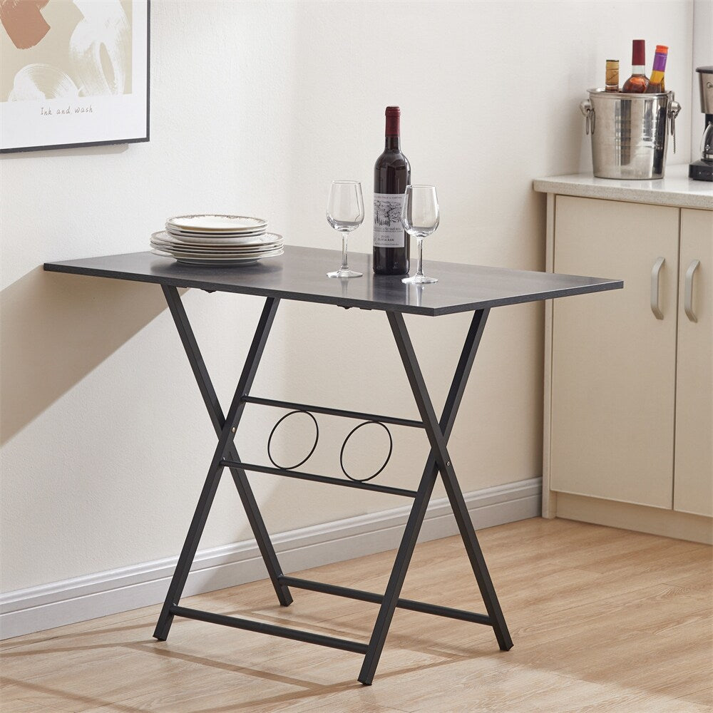 Folding Office Table, Small Foldable Desk for Small Spaces