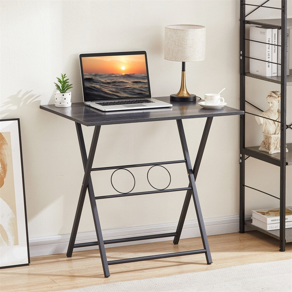 Folding Office Table, Small Foldable Desk for Small Spaces
