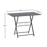 Folding Office Table, Small Foldable Desk for Small Spaces