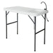 Folding Portable Fish Table with Sink Faucet - White - 23" x 37" x 45"