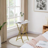 Folding TV Trays Set of 2, Snack Eating Tables with Cup Holder