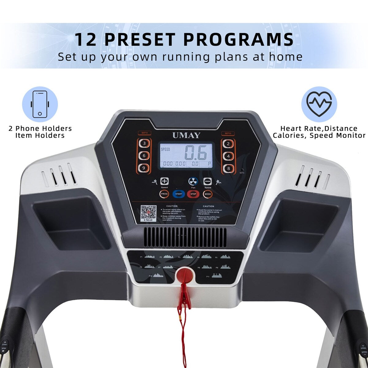 Folding Treadmill for Home Gym Exercise