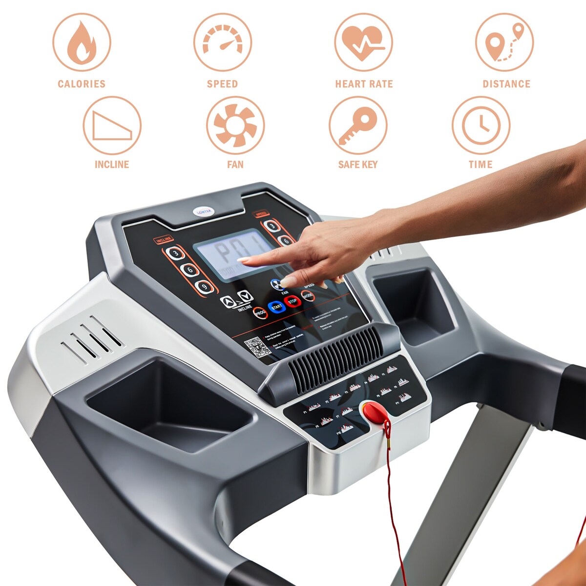 Folding Treadmill for Home Gym Exercise