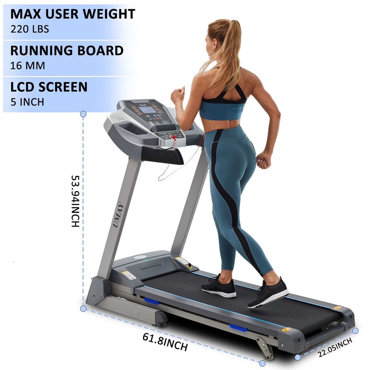 Folding Treadmill for Home Gym Exercise