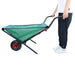 Folding Yard Garden Wheelbarrow， Foldable Lightweight Gardening Oxford Cloth Cart with 10 inch Pneumatic Tire