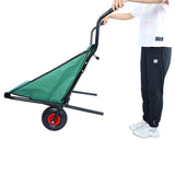 Folding Yard Garden Wheelbarrow， Foldable Lightweight Gardening Oxford Cloth Cart with 10 inch Pneumatic Tire
