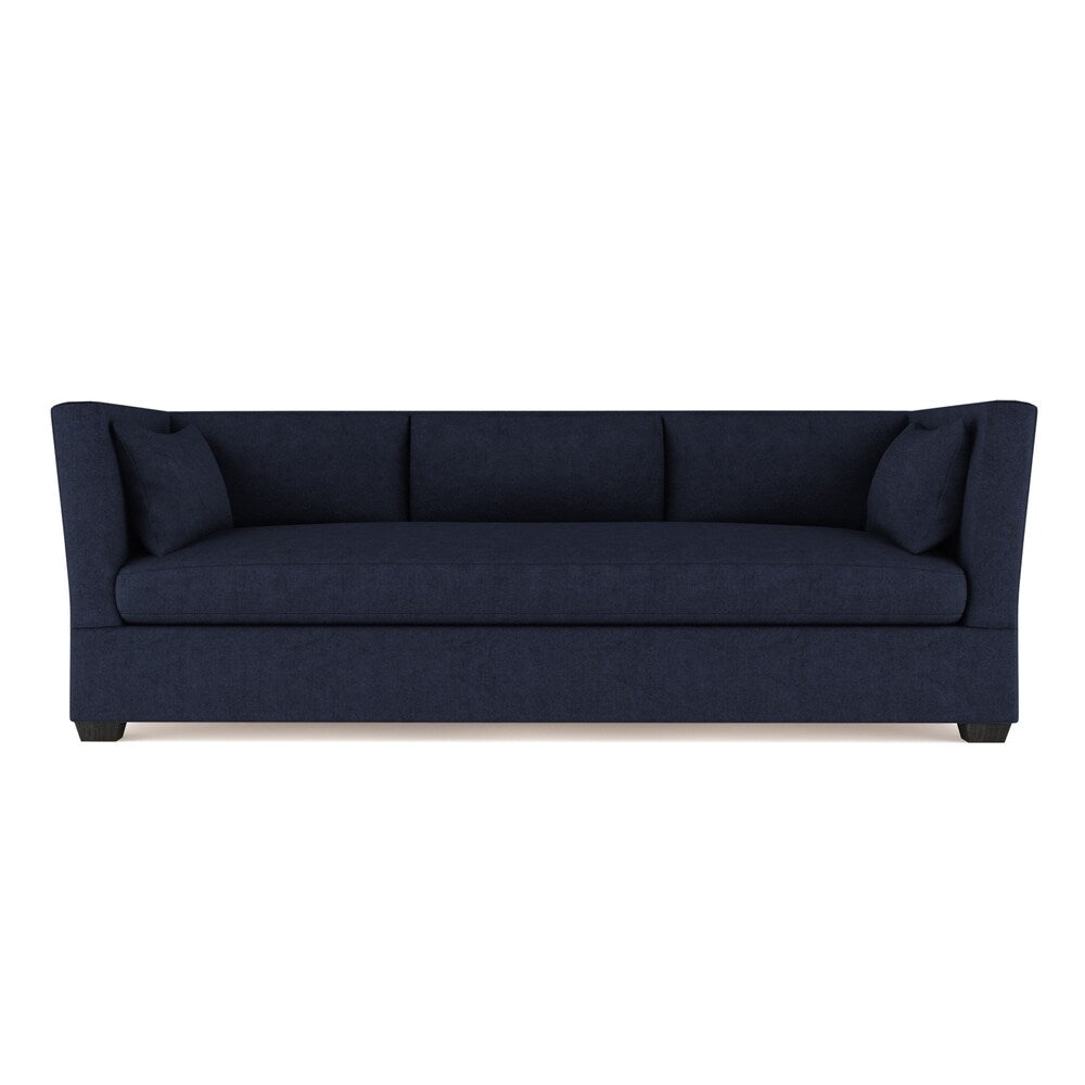 Foley Blue Print Leather Sofa - Custom Made to Order TAG by Tandem Arbor