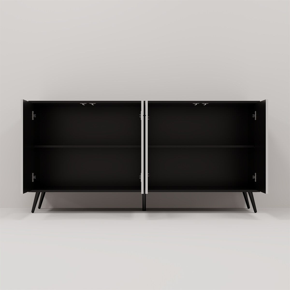 Folio Four-Door Side Cabinet Suitable for Kitchen, Dining Room