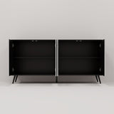 Folio Four-Door Side Cabinet Suitable for Kitchen, Dining Room