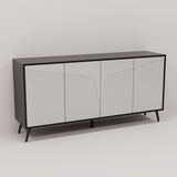 Folio Four-Door Side Cabinet Suitable for Kitchen, Dining Room