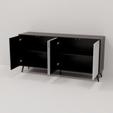 Folio Four-Door Side Cabinet Suitable for Kitchen, Dining Room