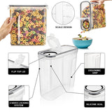 Sorbus Food Boxes Airtight Leakproof Lids Storage Dispenser Containers BPA Free for Kitchen and Pantry Organizers - (Set of 4)