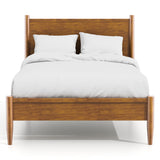 Fopp Mid-century Modern Oak Wood 2-Piece Platform Bedroom Set by Furniture of America