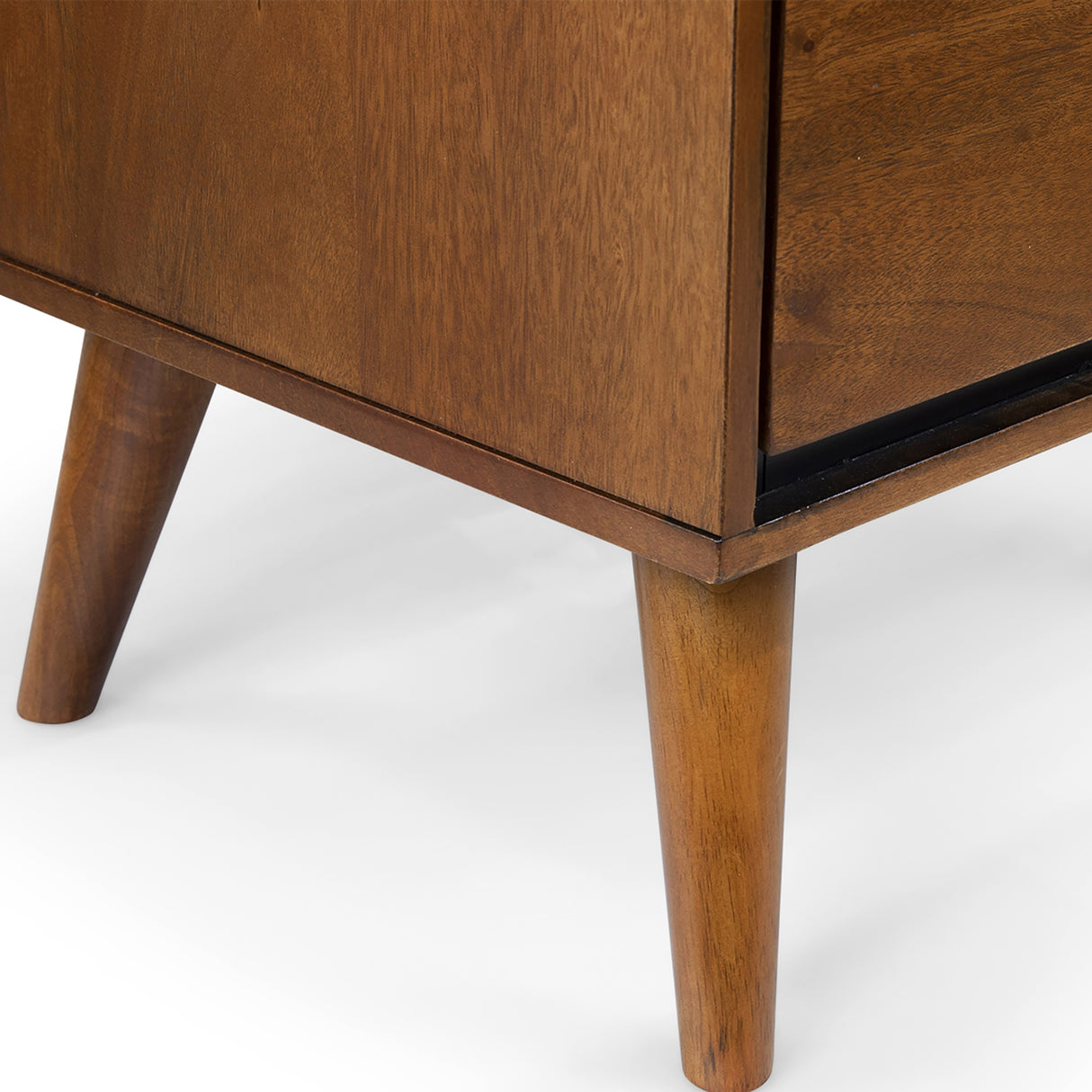 Fopp Mid-century Modern Oak Wood 2-Piece Platform Bedroom Set by Furniture of America
