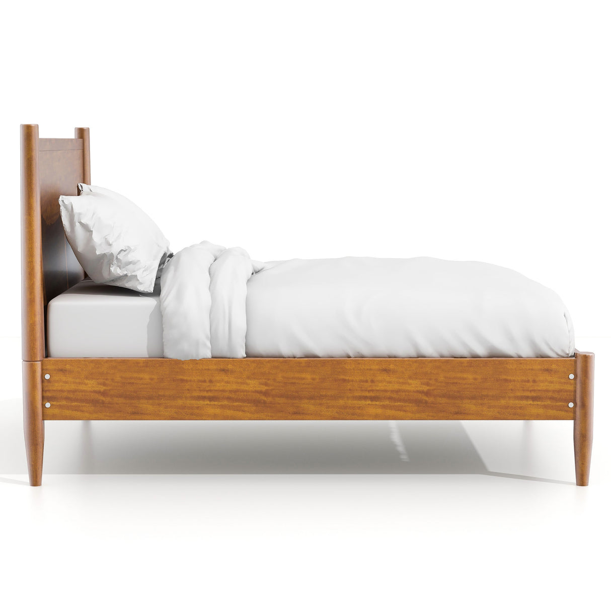 Fopp Mid-century Modern Oak Wood 2-Piece Platform Bedroom Set by Furniture of America