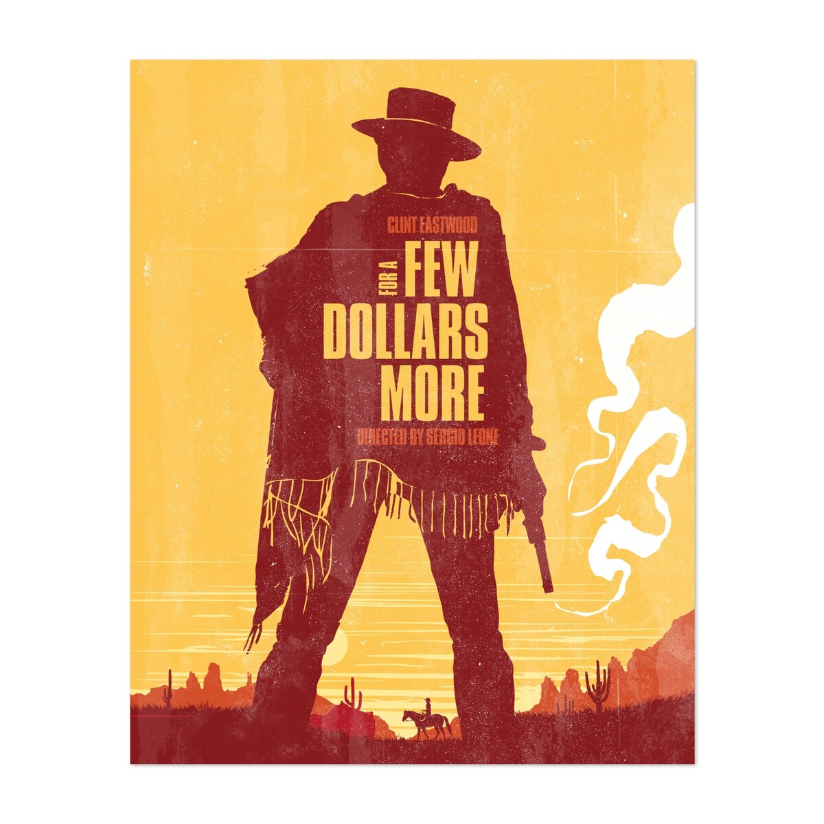 For A Few Dollars More Movie art Illustrations Art Print/Poster