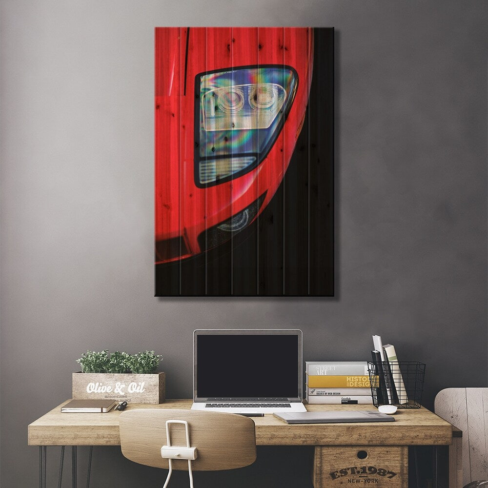 Ford GT 2005 Print On Wood by Mark Rogan - Multi-Color