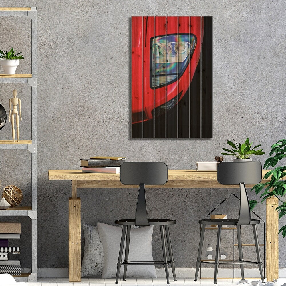 Ford GT 2005 Print On Wood by Mark Rogan - Multi-Color