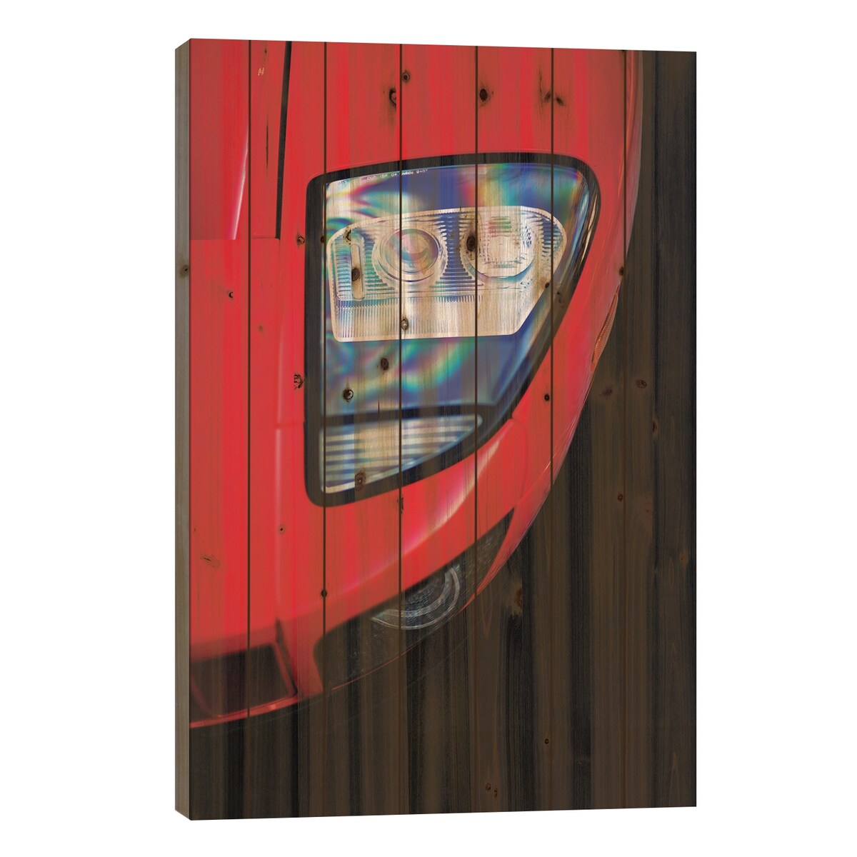 Ford GT 2005 Print On Wood by Mark Rogan - Multi-Color
