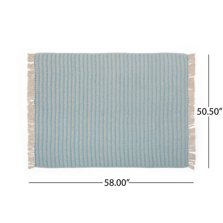 Fordyce Boho Handcrafted Cotton Throw Blanket by Christopher Knight Home