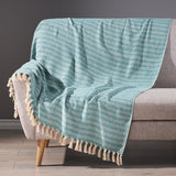 Fordyce Boho Handcrafted Cotton Throw Blanket by Christopher Knight Home