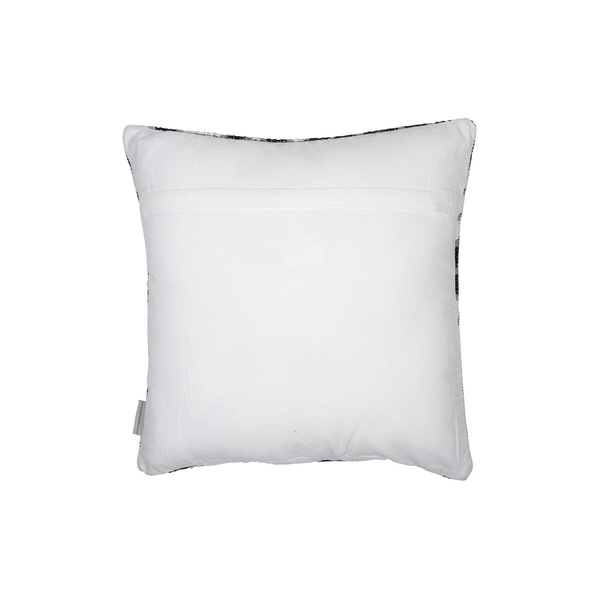 Foreside Home & Garden Black and White Hand Woven 20 x 20 inch Decorative Cotton Throw Pillow Cover With Insert