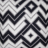 Foreside Home & Garden Black and White Hand Woven 20 x 20 inch Decorative Cotton Throw Pillow Cover With Insert