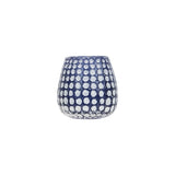 Foreside Home & Garden Blue Glass Whitewash Vase