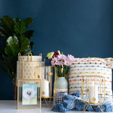 Foreside Home & Garden Blue Glass Whitewash Vase