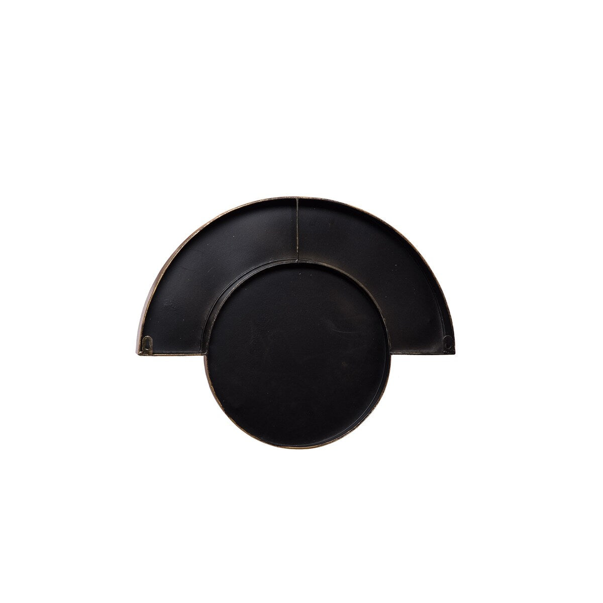 Foreside Home & Garden Gold Metal Half Moon Wall Mirror - 20x2x16.25