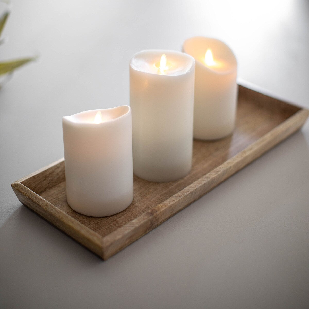 Foreside Home & Garden Natural Mango Wood Tray