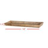 Foreside Home & Garden Natural Mango Wood Tray