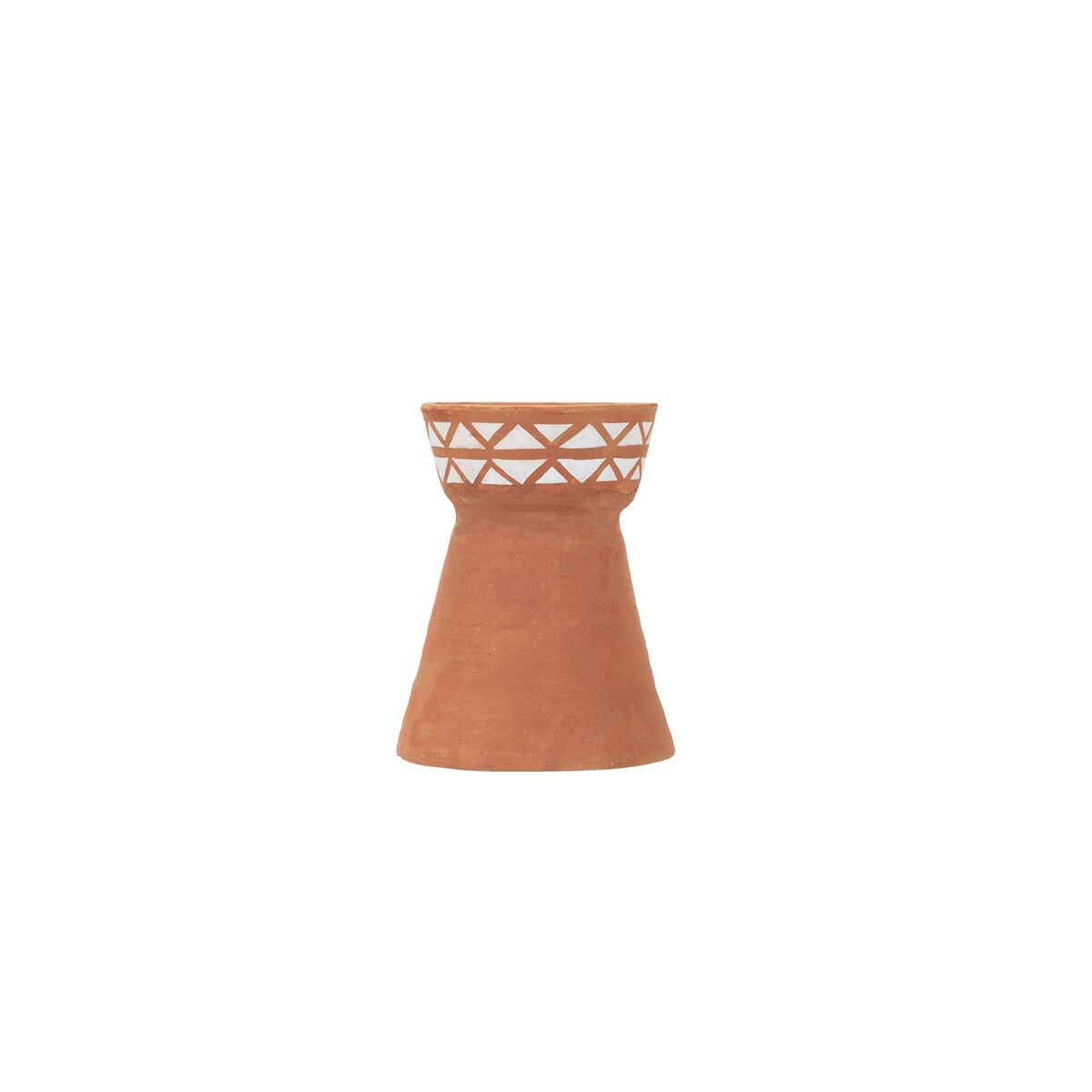Foreside Home & Garden Natural Terracotta Pillar Candle Holder - 4.5x4.5x7