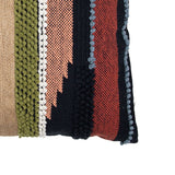 Foreside Home & Garden Multicolor Hand Woven 20 x 20 inch Decorative Cotton Throw Pillow Cover With Insert
