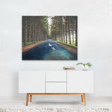 Forest River Collage Abstract Space Astronomy Art Print/Poster
