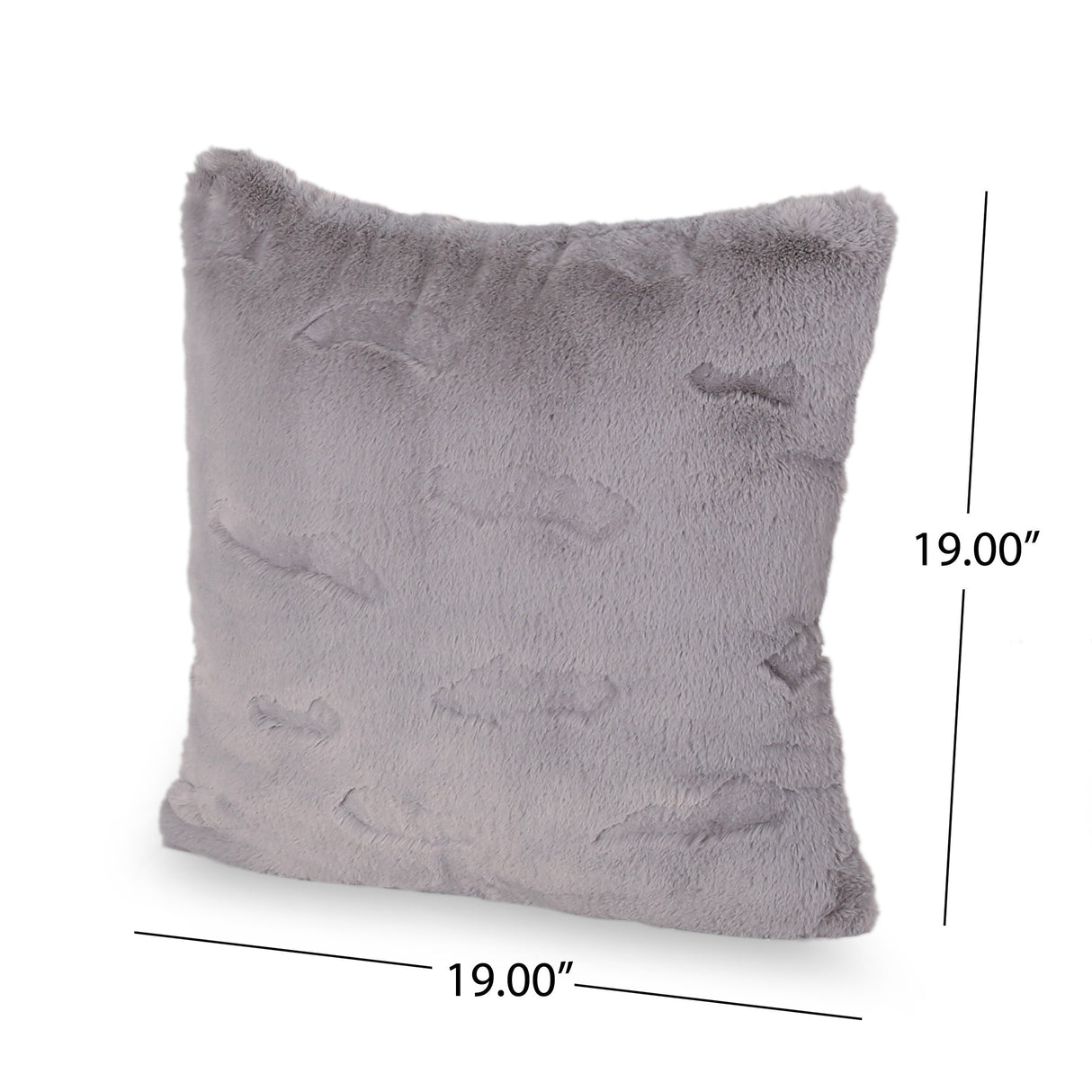 Forsyth Modern Faux Fur Throw Pillow Cover by Christopher Knight Home