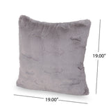 Forsyth Modern Faux Fur Throw Pillow Cover by Christopher Knight Home
