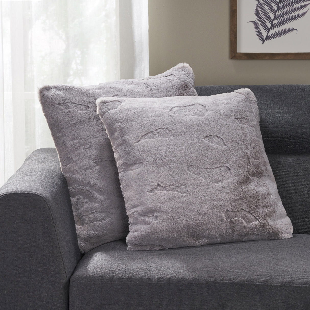 Amorie White Print Fabric Throw Pillow (Set of 2) by Christopher Knight Home