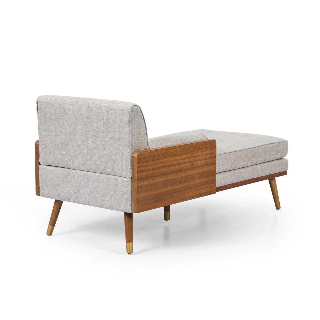 Fortas Mid-century Modern Chaise Lounge by Christopher Knight Home - 32.00" W x 63.75" L x 33.50" H