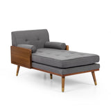 Fortas Mid-century Modern Chaise Lounge by Christopher Knight Home - 32.00" W x 63.75" L x 33.50" H