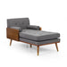 Fortas Mid-century Modern Chaise Lounge by Christopher Knight Home - 32.00" W x 63.75" L x 33.50" H