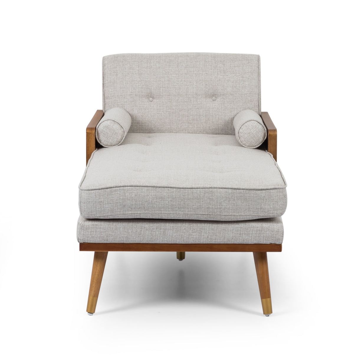 Fortas Mid-century Modern Chaise Lounge by Christopher Knight Home - 32.00" W x 63.75" L x 33.50" H