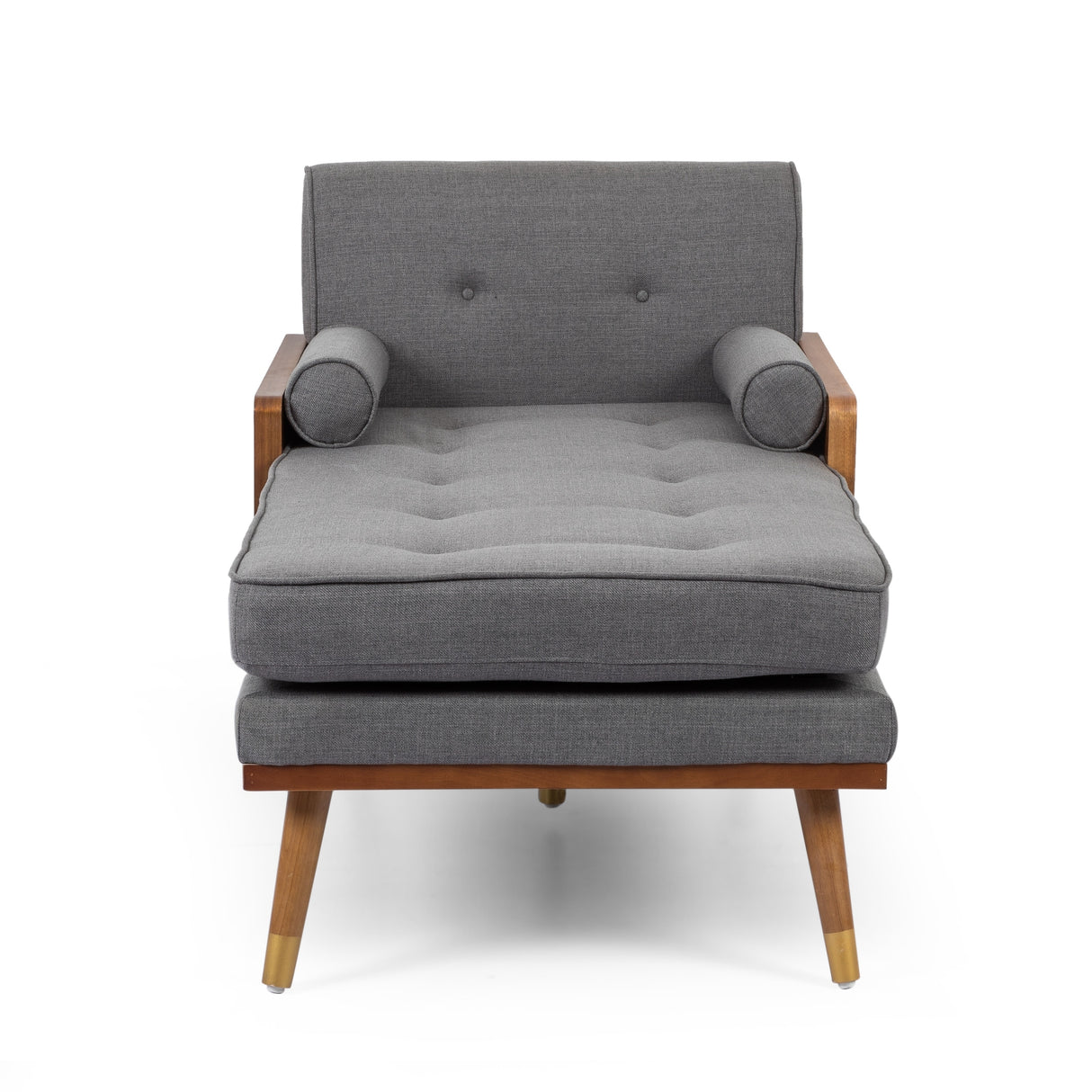 Fortas Mid-century Modern Chaise Lounge by Christopher Knight Home - 32.00" W x 63.75" L x 33.50" H