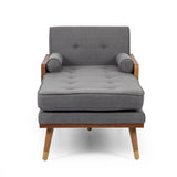 Fortas Mid-century Modern Chaise Lounge by Christopher Knight Home - 32.00" W x 63.75" L x 33.50" H