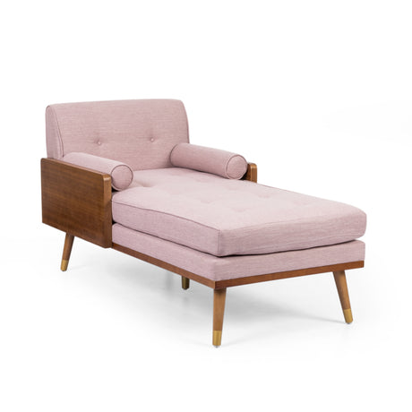 Fortas Mid-century Modern Chaise Lounge by Christopher Knight Home - 32.00" W x 63.75" L x 33.50" H