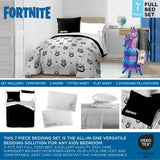 Fortnite Trooper 7 Piece Full Bed Set