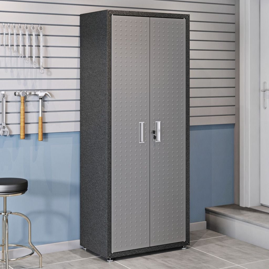 Fortress Grey Metal 75.4-inch 4-shelf Garage Cabinet – Overstock