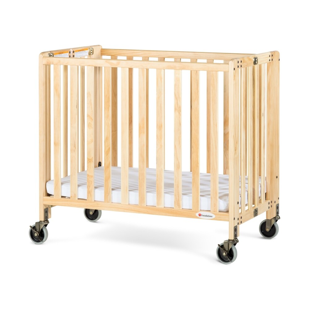 Foundations HideAway Compact Folding Crib with Mattress